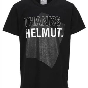 Black helmut Lang thanks helmut shirt